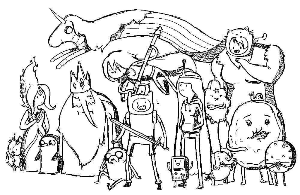 Disegni da colorare di Adventure Time