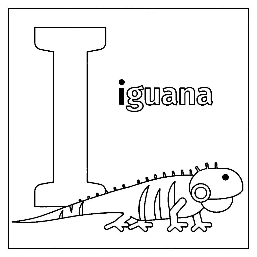 Animal Alphabet Letters Coloring Pages