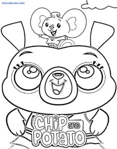 Chip and Potato Coloring Pages - Printbale coloring pages