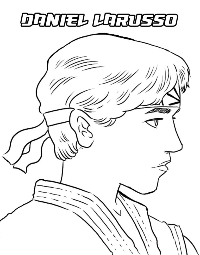 Disegni da colorare Cobra Kai - Disegni da stampare e colorare