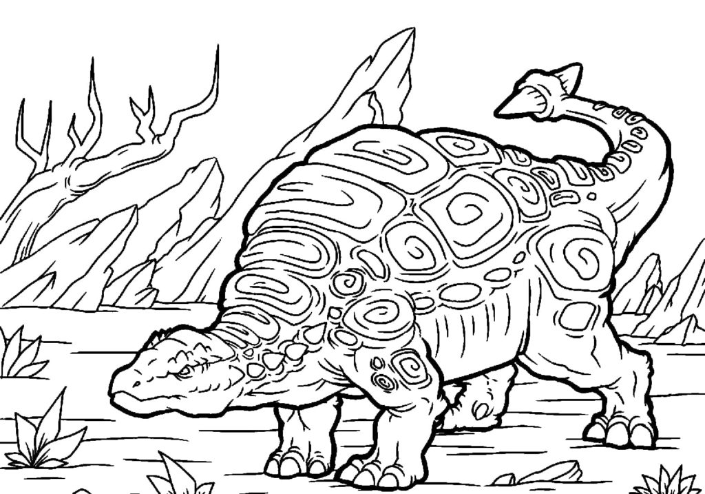 Desenhos de Dinossauros para colorir