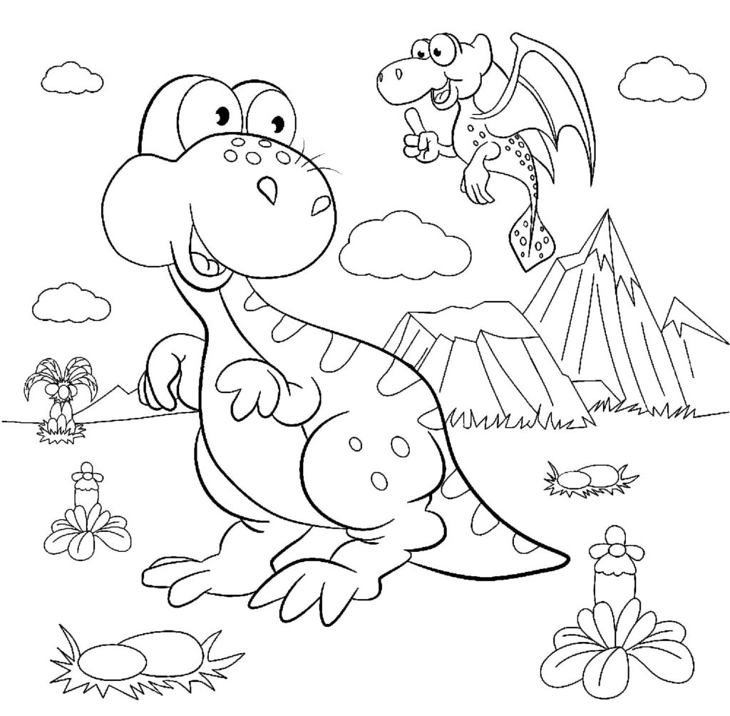 Dibujos de Dinosaurios para colorear