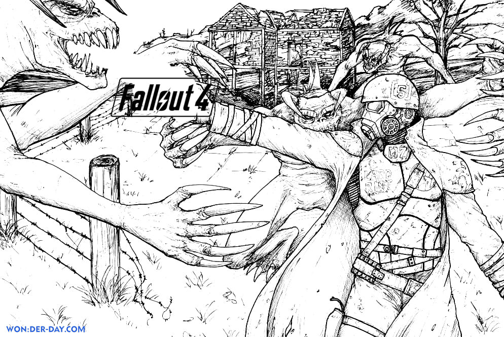 Ausmalbilder Fallout 4