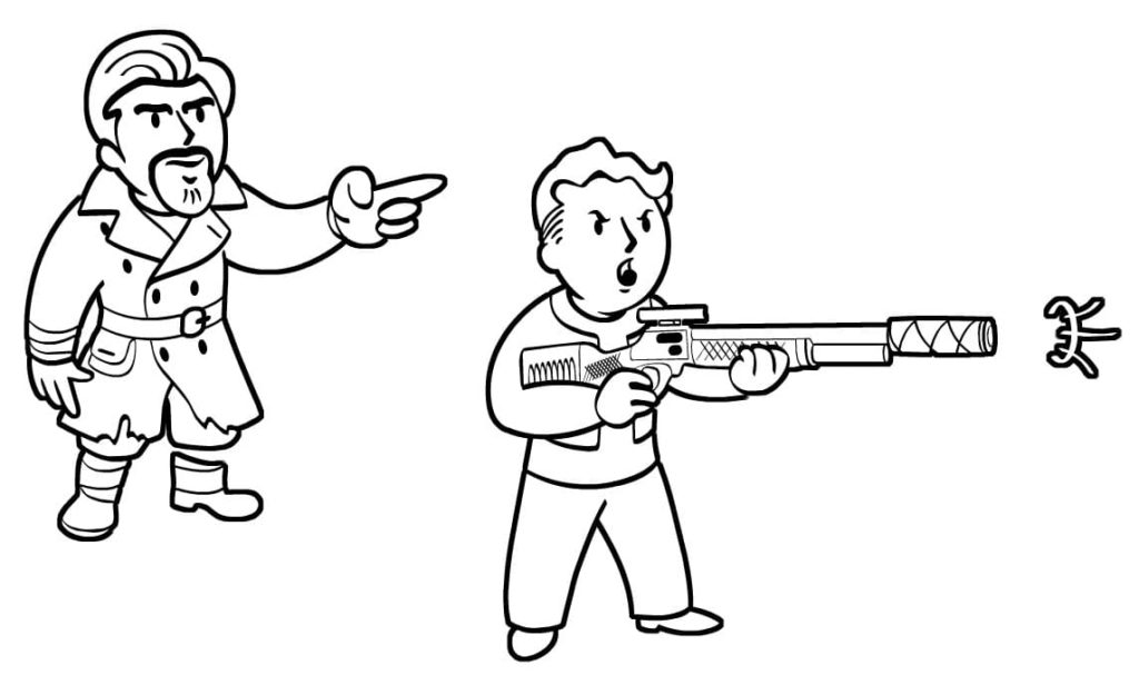 Desenhos de Fallout 4 para colorir