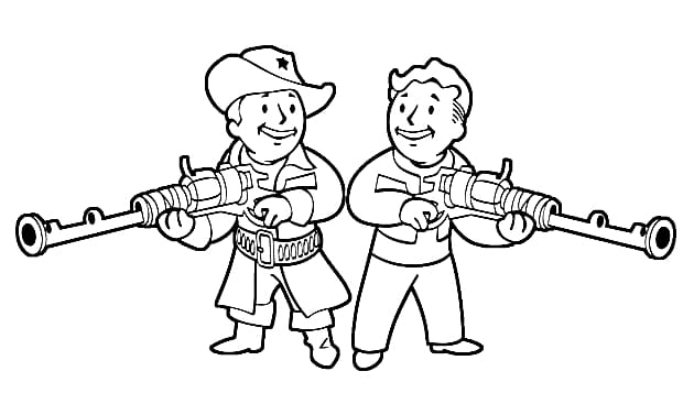 Disegni da colorare di Fallout 4