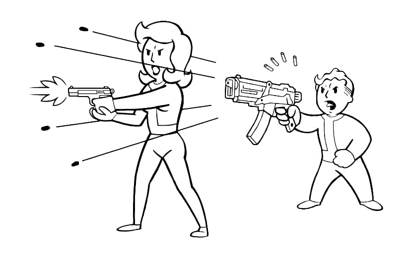Dibujos de Fallout 4 para colorear