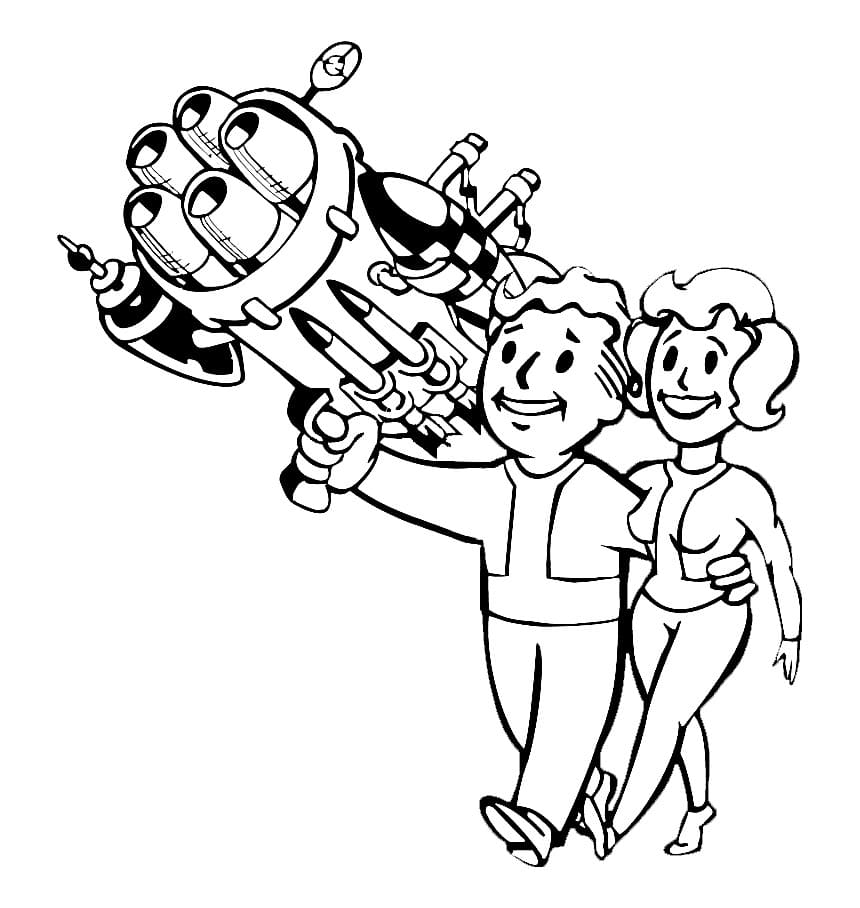 Fallout 4 coloring pages