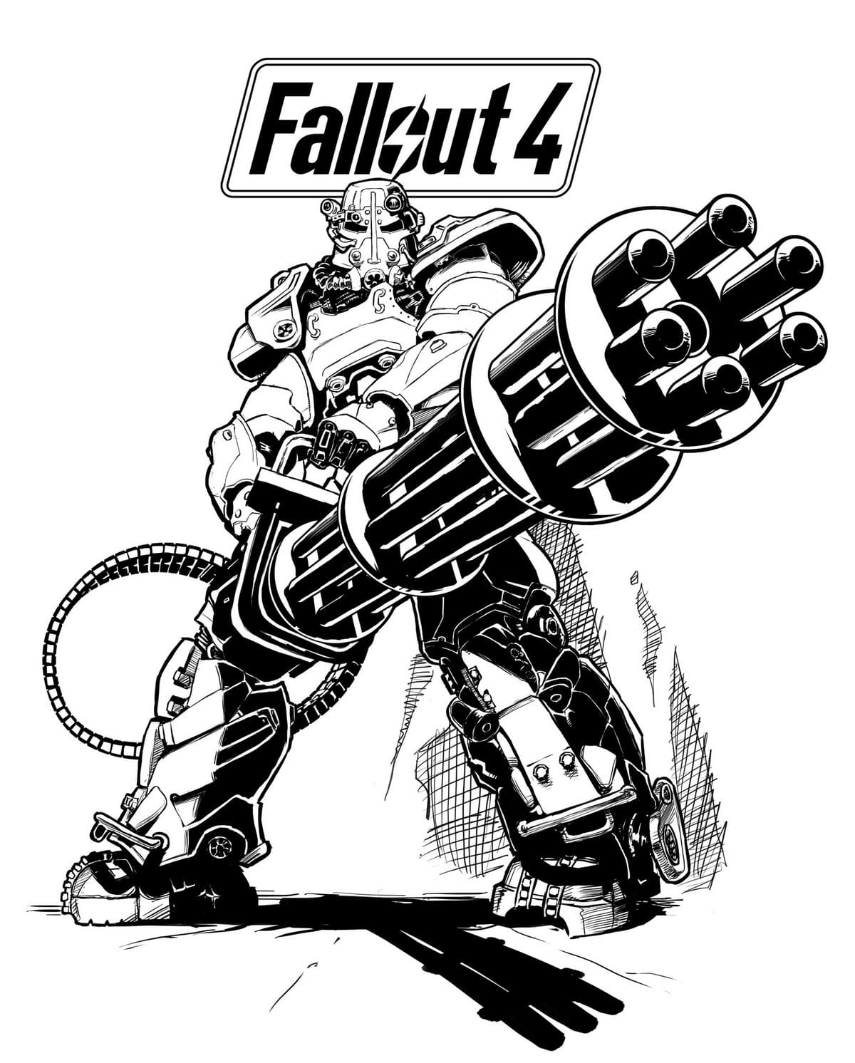 Fallout 4 coloring pages Best printable coloring pages