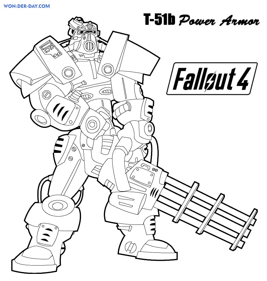 Disegni da colorare di Fallout 4