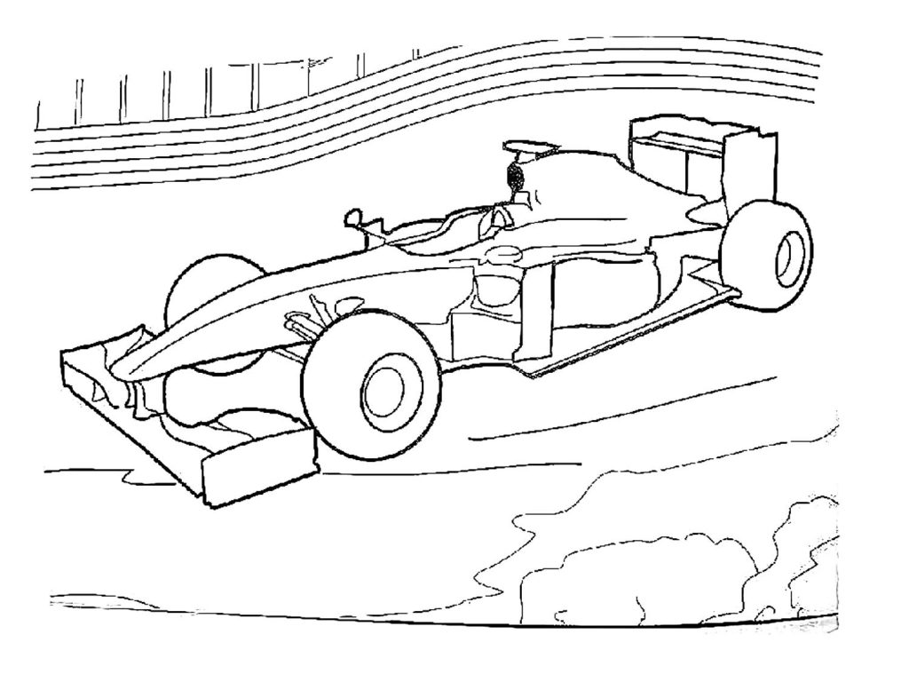 Desenhos de Fórmula 1 para colorir