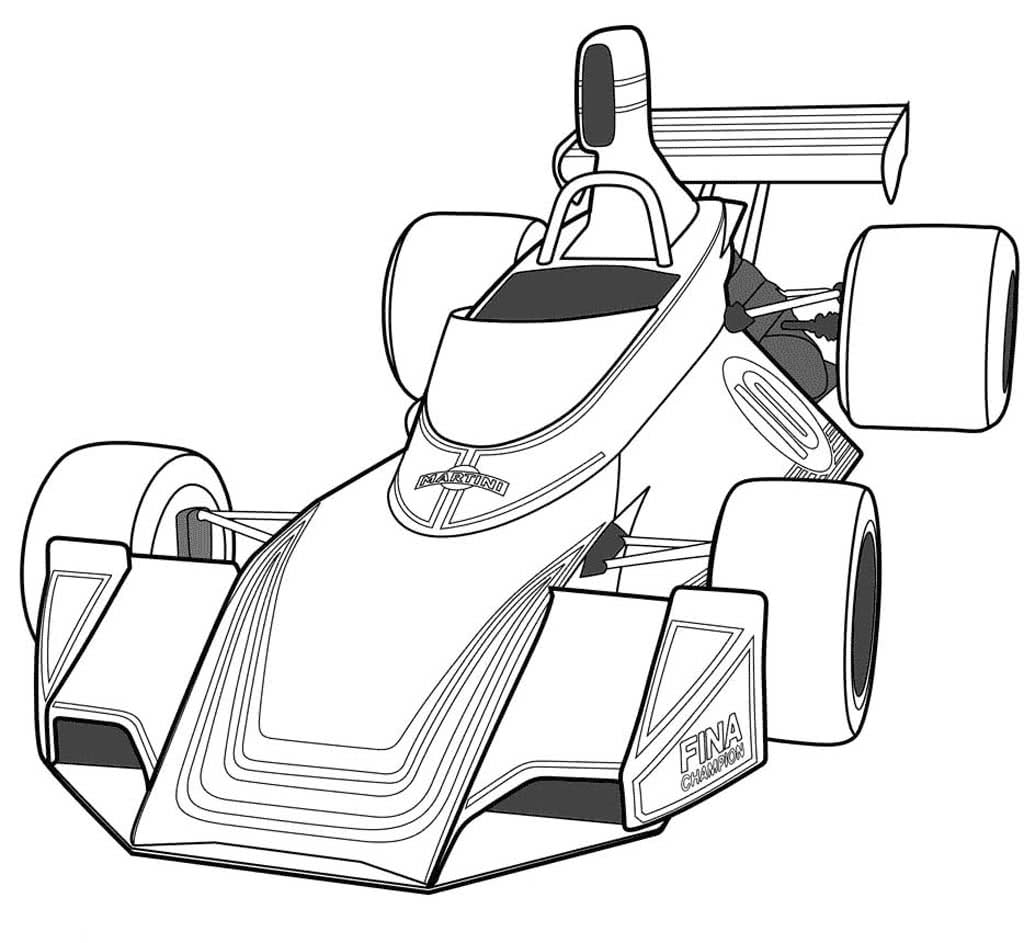 Coloriage Formule 1