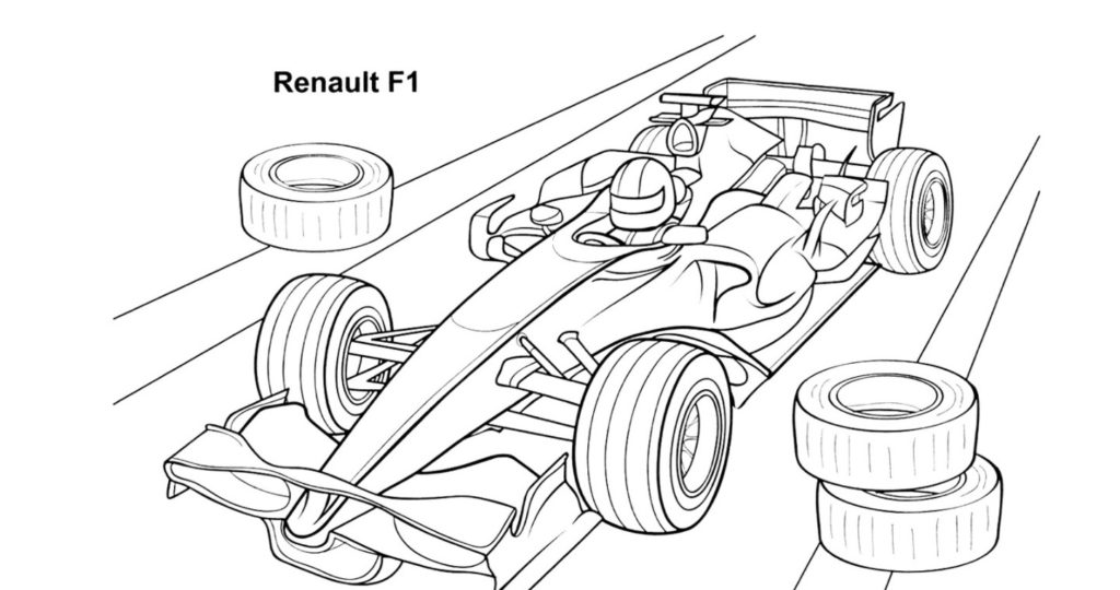 Ausmalbilder Formel 1