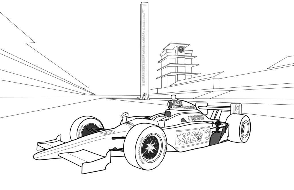 Dibujos de Fórmula 1 para colorear