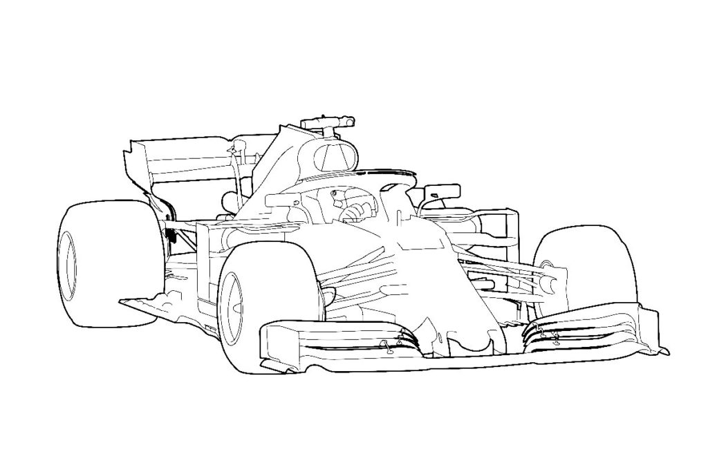 Formula 1 coloring pages