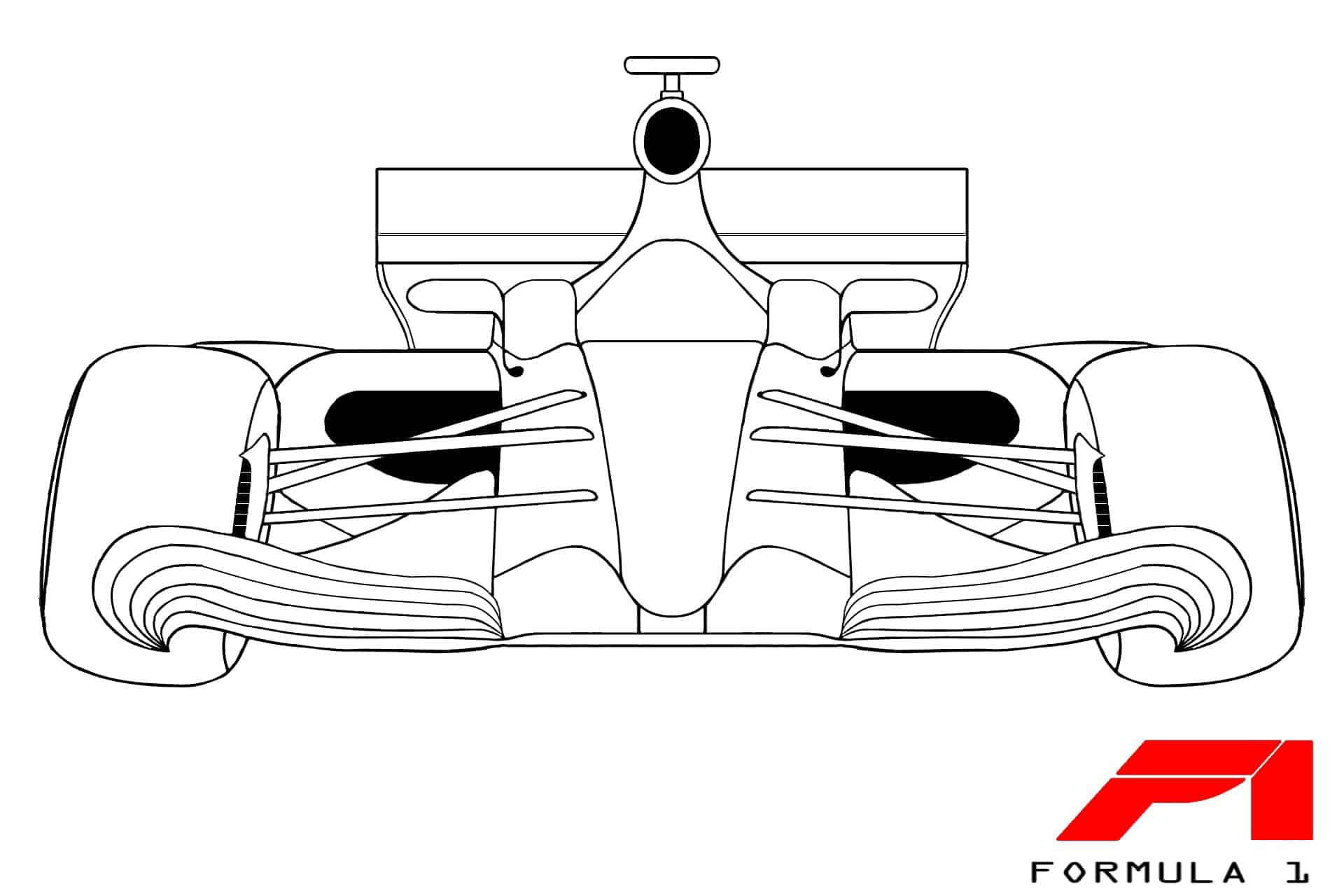 Desenho de Fórmula 1 pintado e colorido por Usuário não registrado