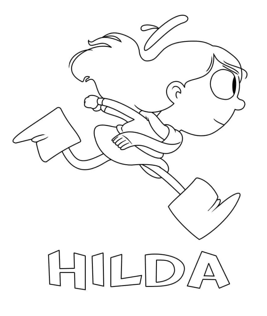Hilda Coloring Pages