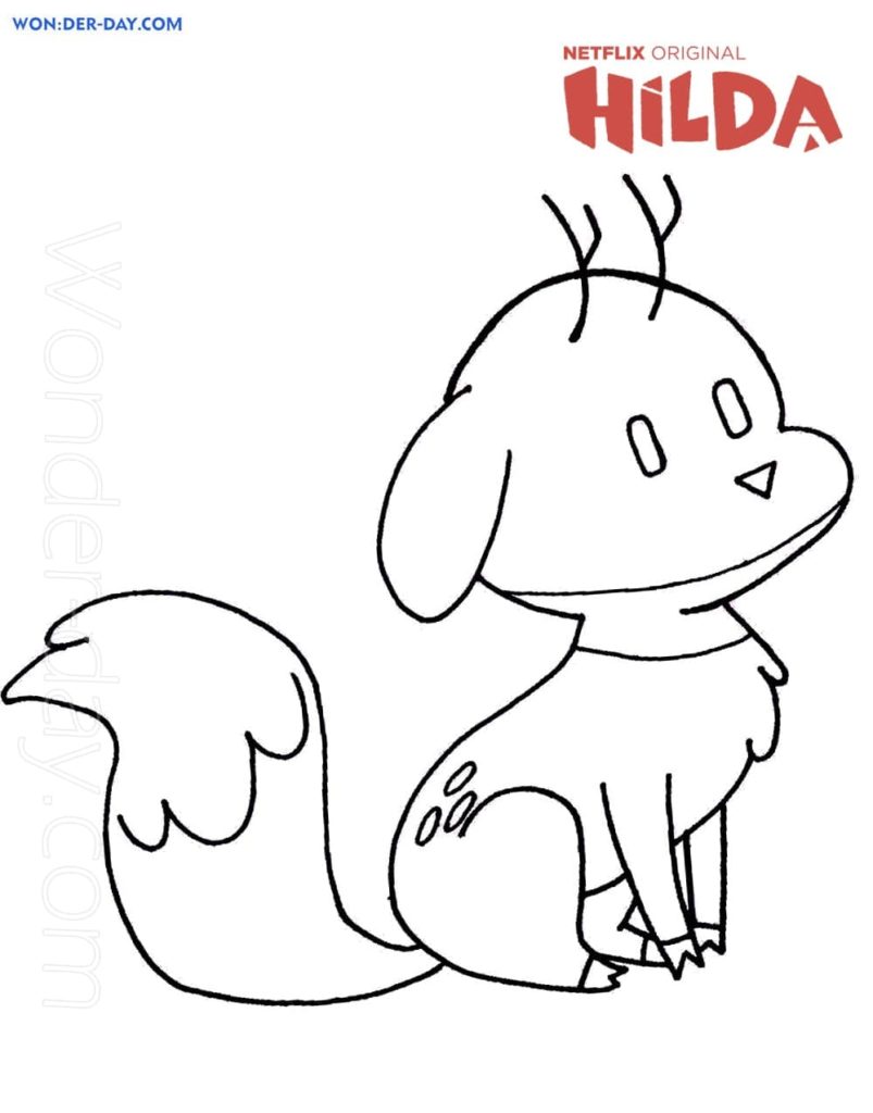 Desenhos de Hilda para colorir