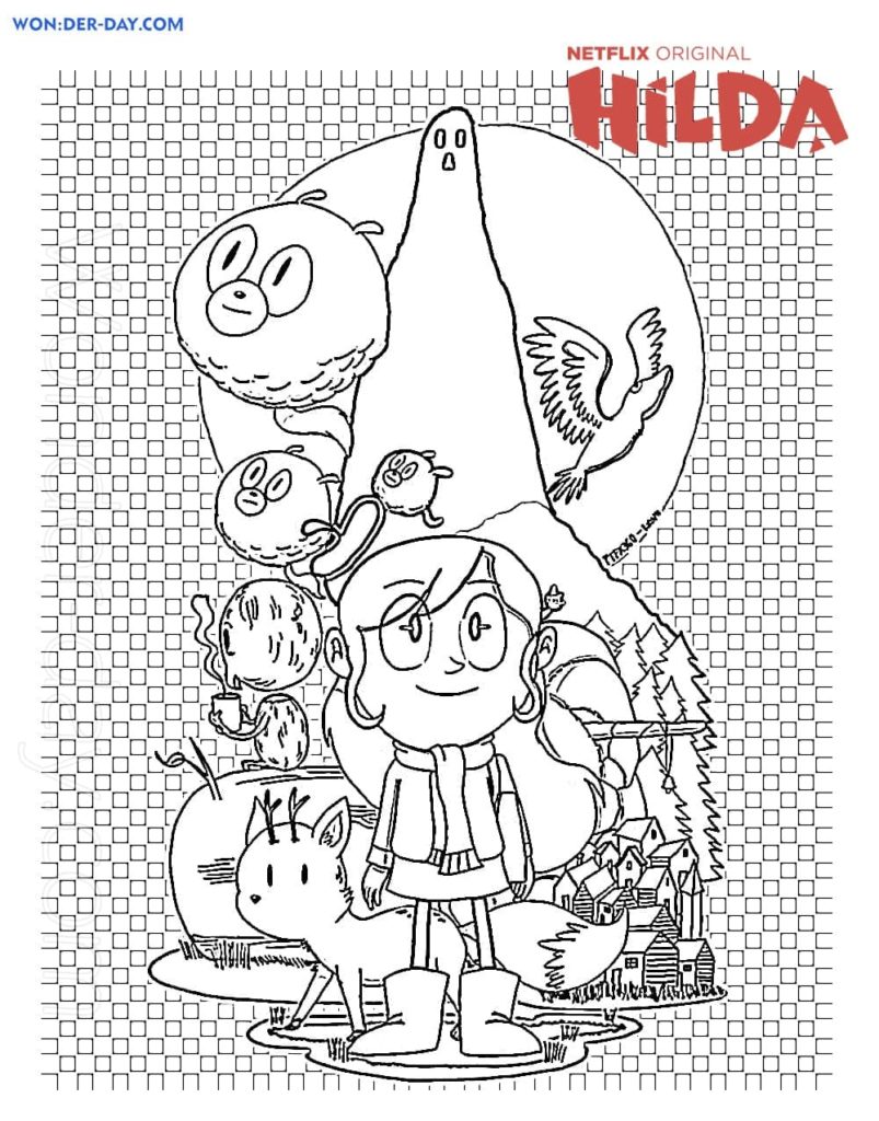 Dibujos de Hilda para colorear