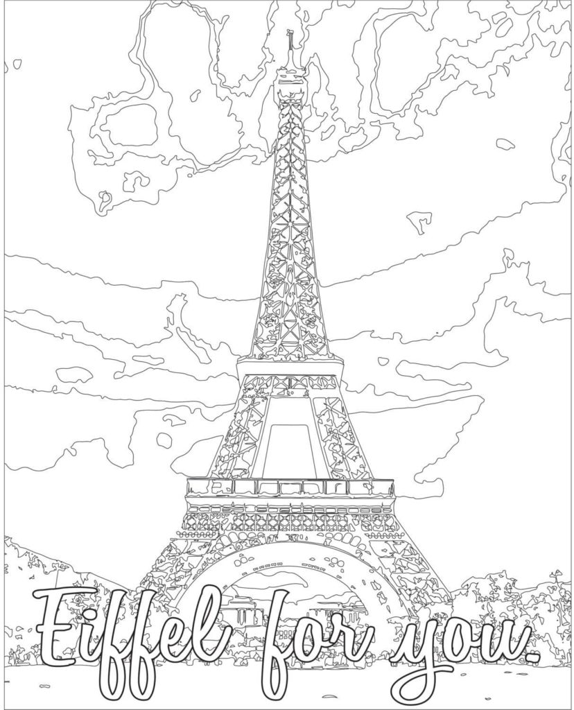 Dibujos de Paris para colorear