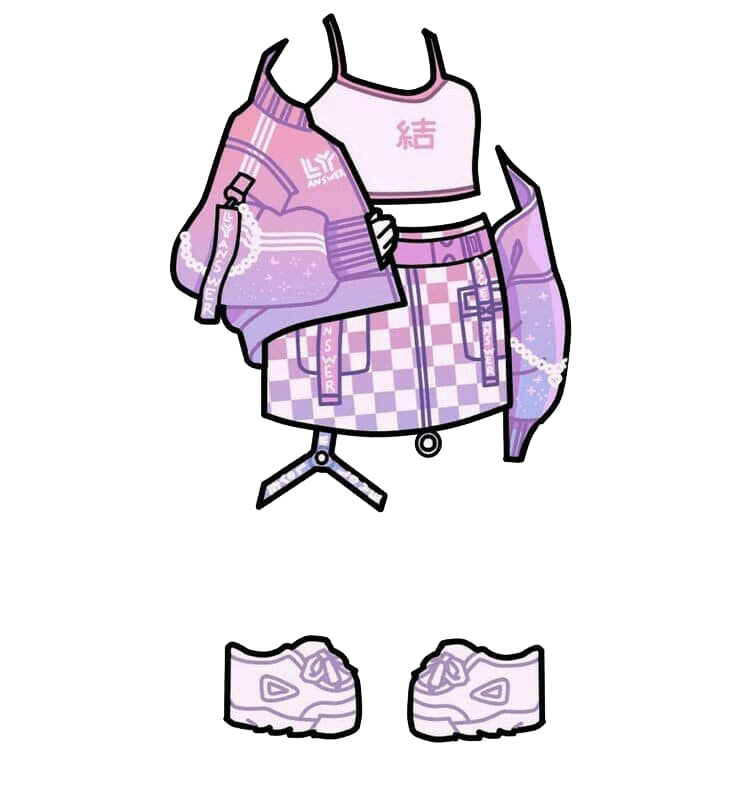 Roupa Gacha Life Png Bts, Transparent Png - kindpng