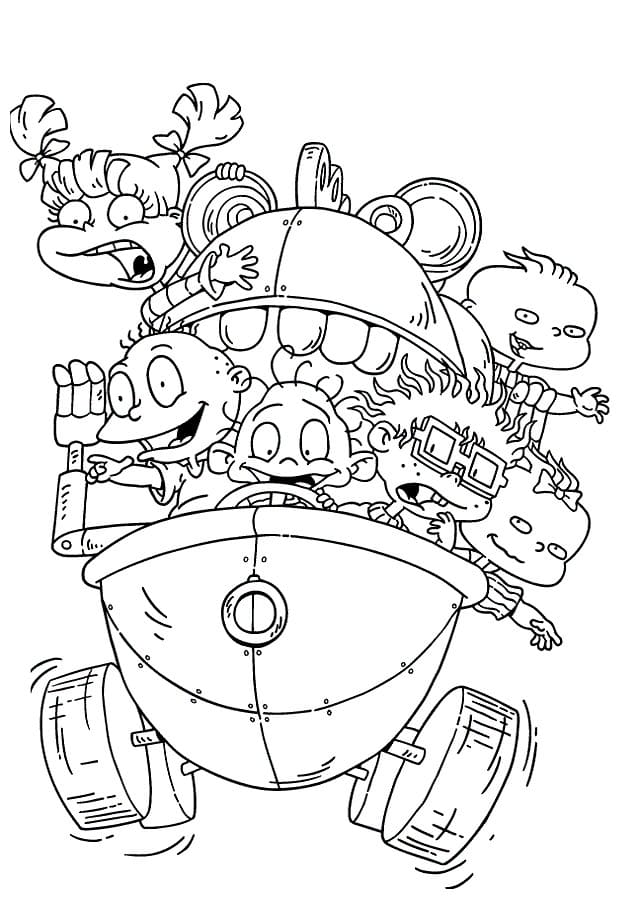 Desenhos de Rugrats para colorir