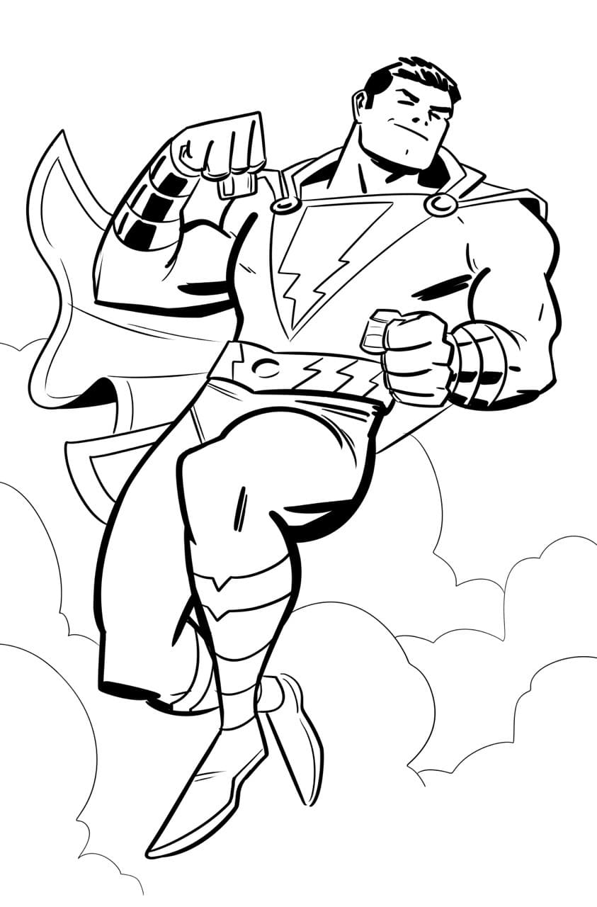 Shazam Coloring Pages 90 Coloring pages for kids to