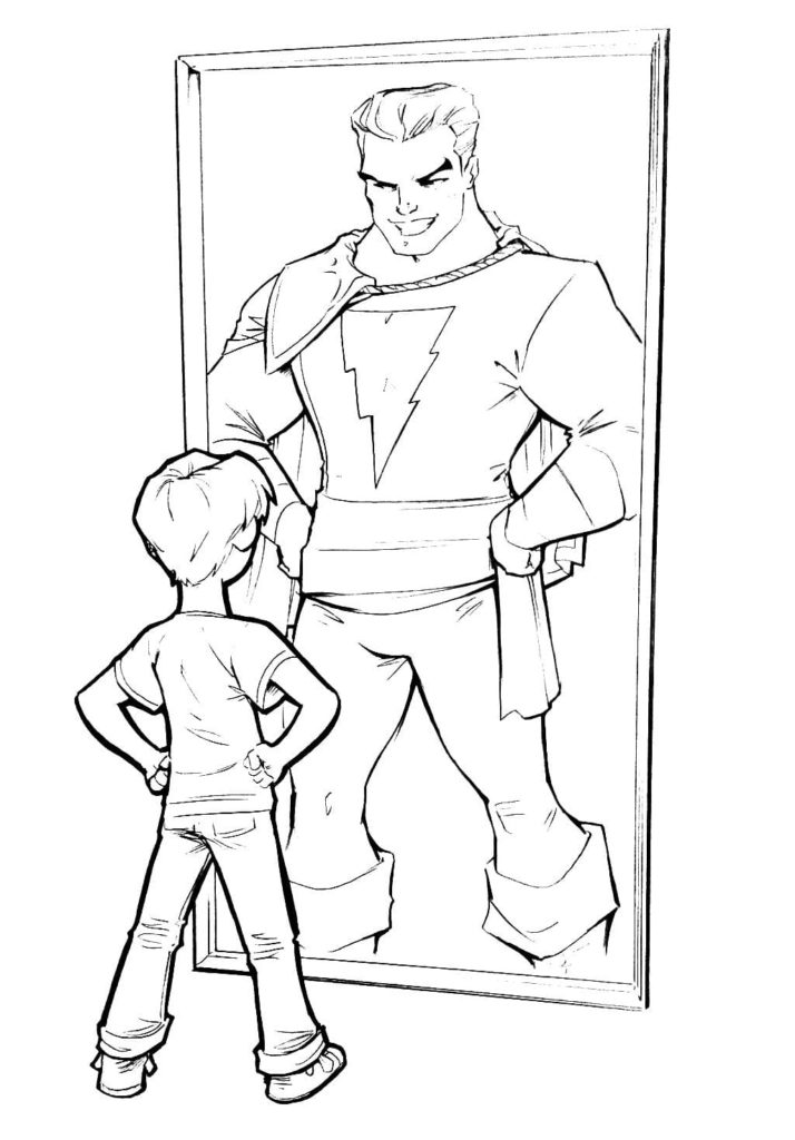 Shazam Coloring Pages