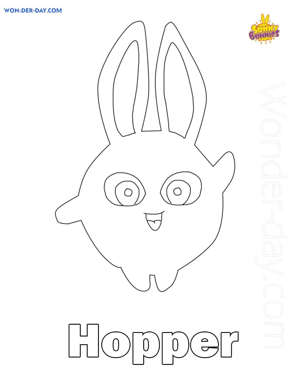 Sunny Bunny Coloring Books Coloring Pages