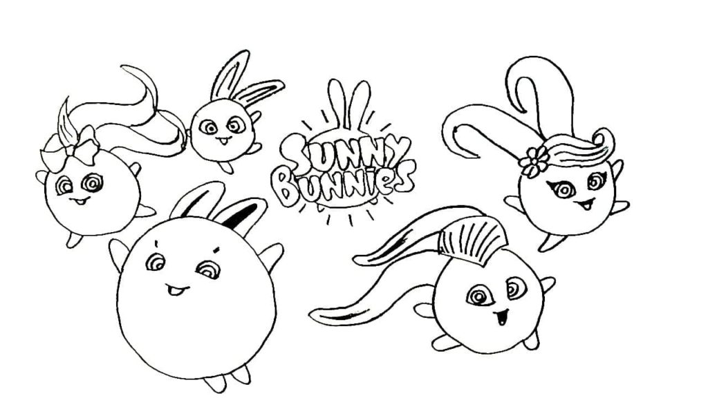 Dibujos de Sunny Bunnies para colorear