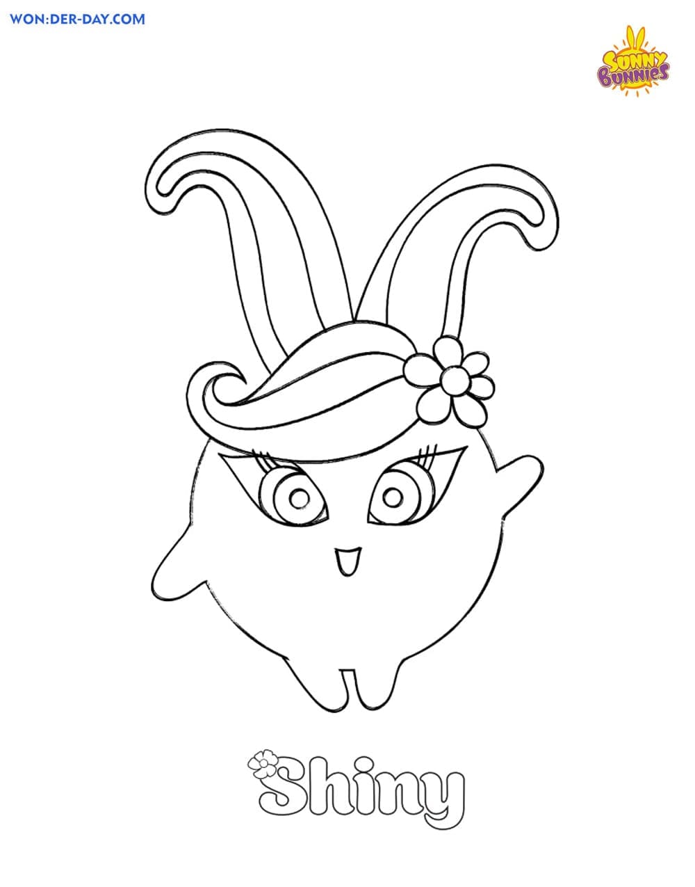 Sunny Bunnies Coloring Pages Printable coloring pages