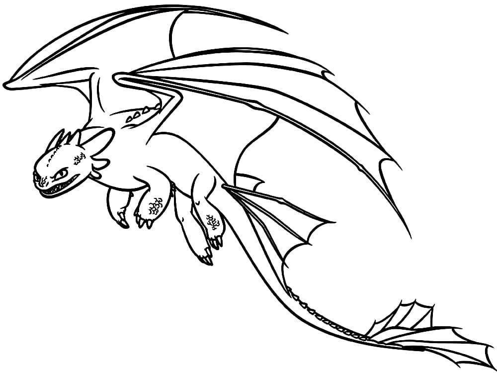 Chibi Toothless Coloring Pages