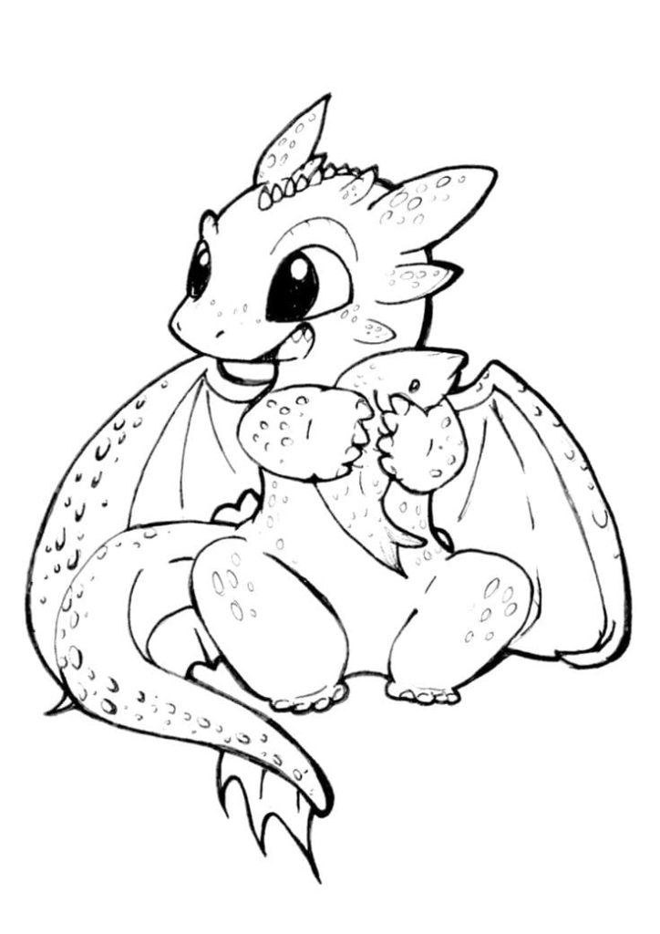 Toothless coloring pages