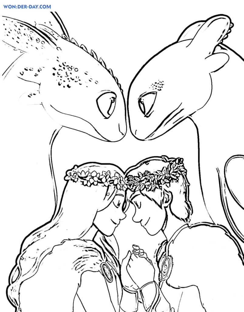 Toothless coloring pages