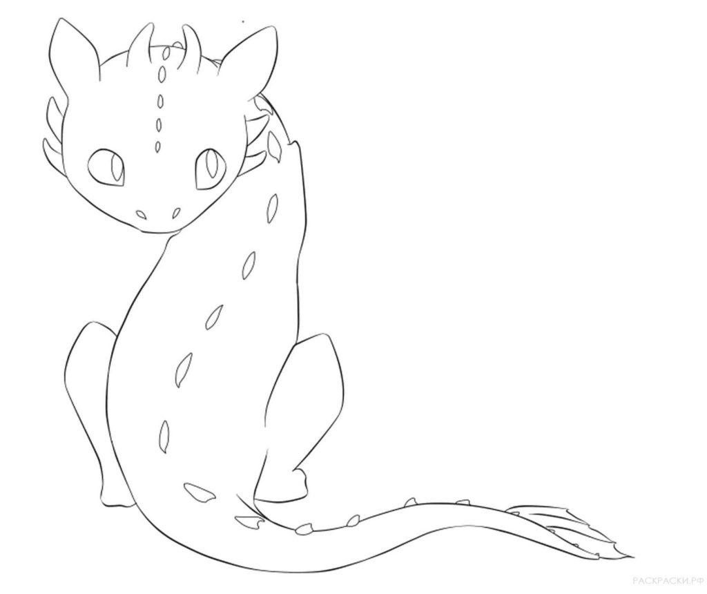 Toothless coloring pages