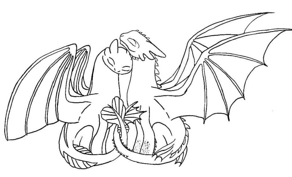 Toothless coloring pages