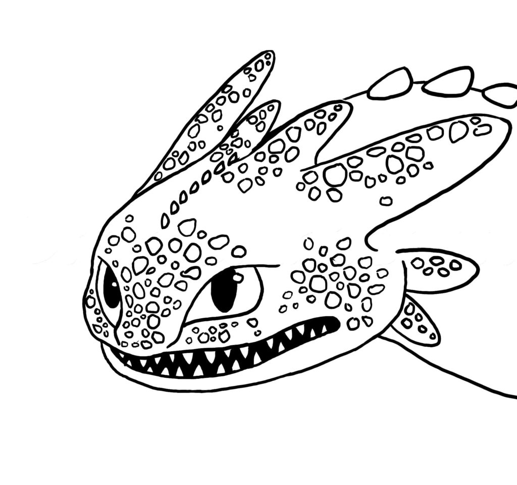 Toothless coloring pages