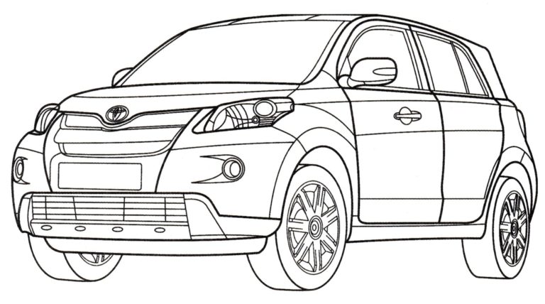 Toyota Coloring Pages | Printable coloring pages for Kids