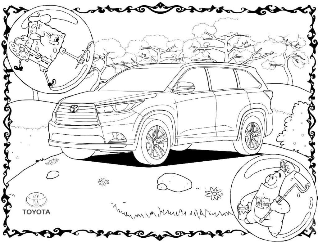 Desenhos de Toyota para colorir