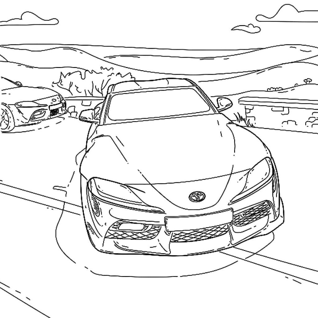 toyota camry coloring pages