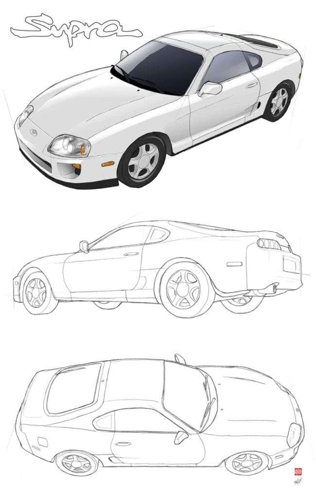 Desenhos de Toyota para colorir