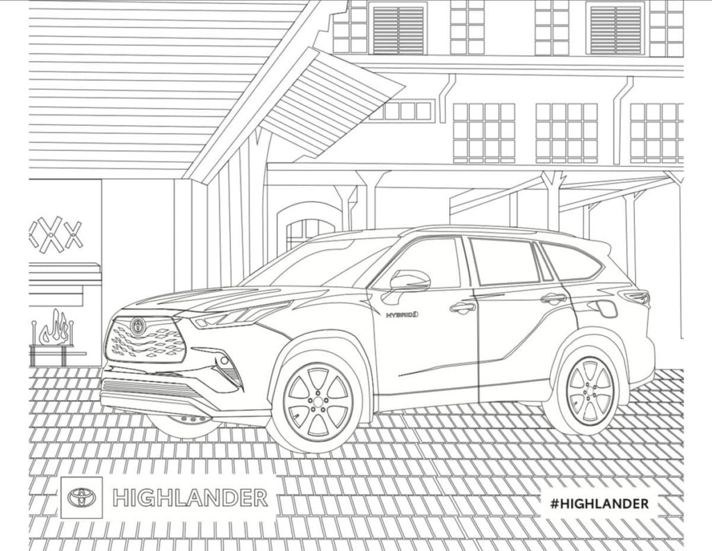 Desenhos de Toyota para colorir