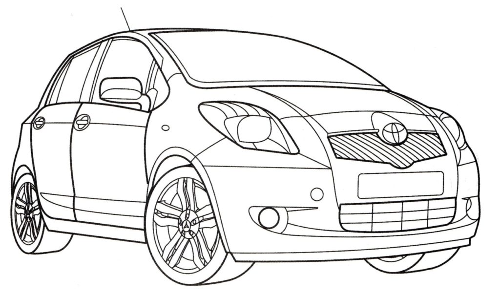 Disegni da colorare Toyota