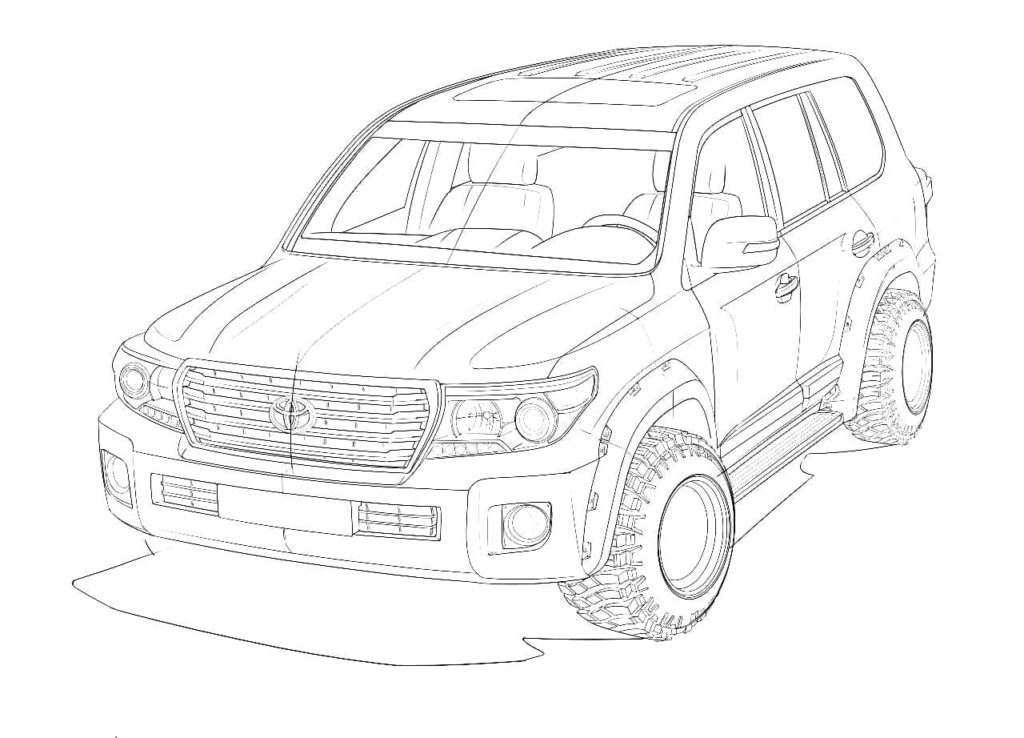 Toyota Coloring Pages