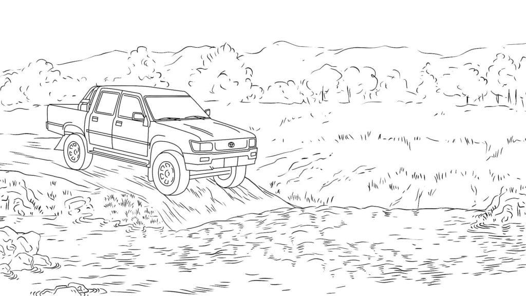 Desenhos de Toyota para colorir