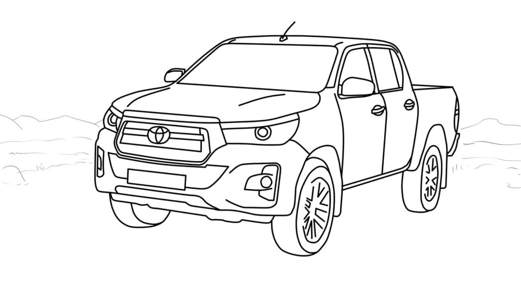 Desenhos de Toyota para colorir