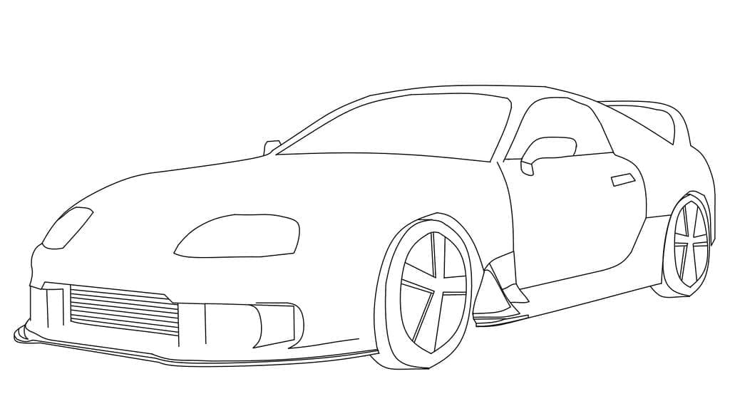 toyota supra para colorear