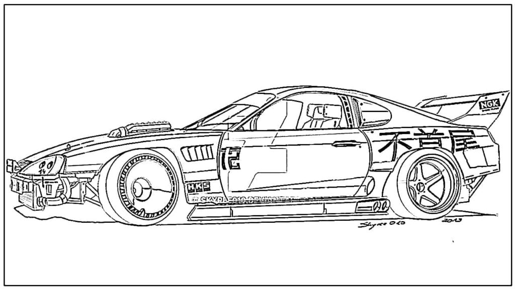 Desenhos de Toyota para colorir