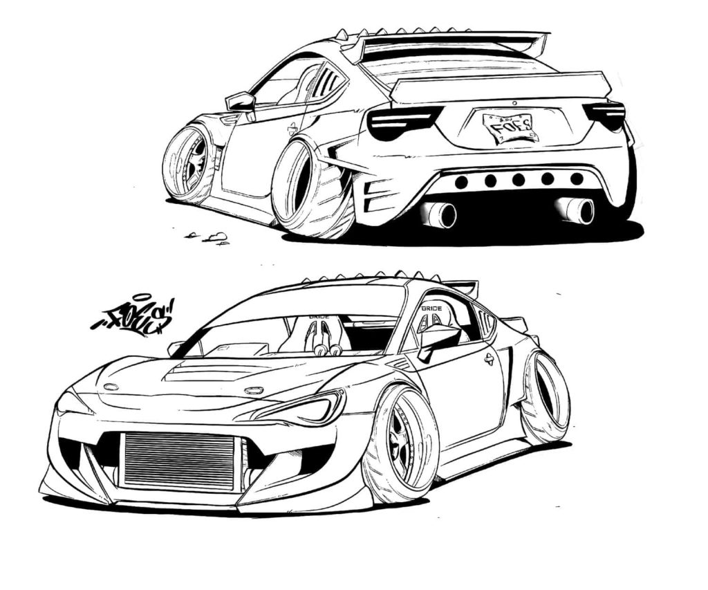 Desenhos de Toyota para colorir