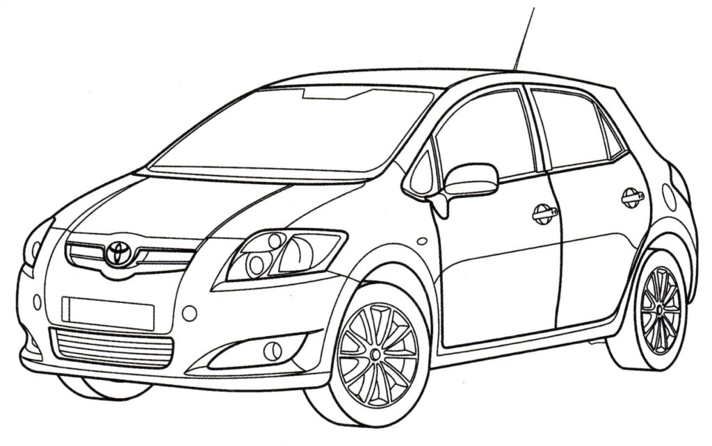 Disegni da colorare Toyota