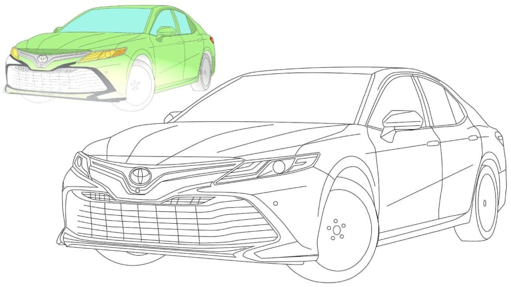 Disegni da colorare Toyota